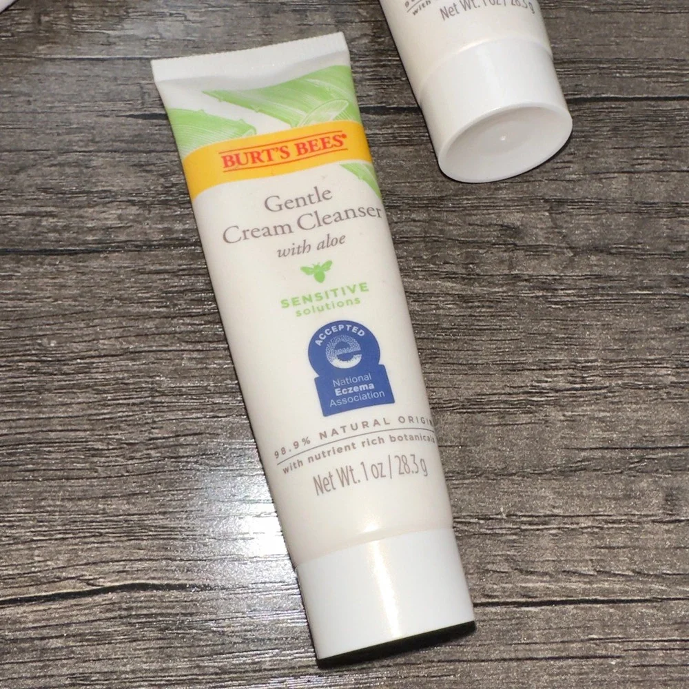 Burt's Bees 1.0oz Sensitive Daily‎ Gentle Cream Cleanser With Aloe Lot of 3